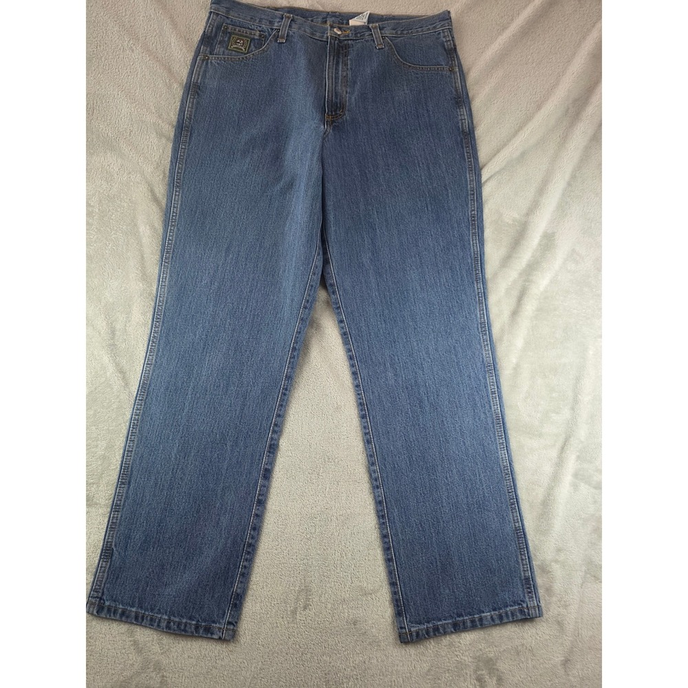 Cinch Jeans Mens 36x32 Blue Relaxed Fit Straight Leg Denim